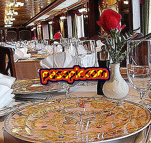 How to prepare a restaurant table - weddings and parties