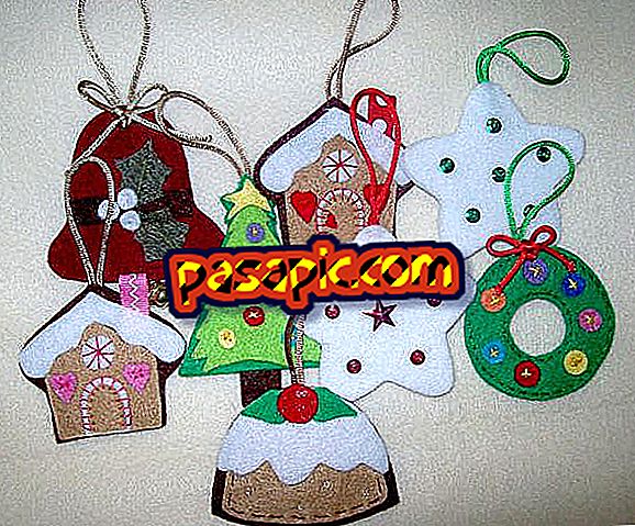 How to make Christmas decorations with felt - Parties and celebrations