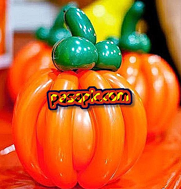 How to make a Halloween pumpkin with balloons - Parties and celebrations